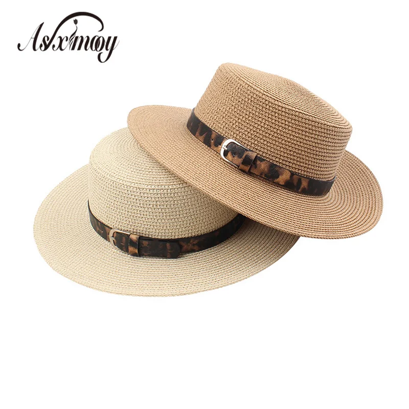 Летние шляпы от солнца для женщин соломенная шляпа с плоским козырьком женская