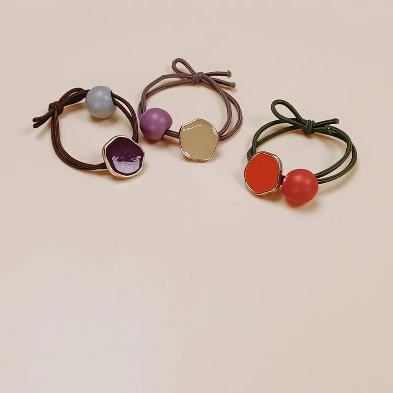 Bandas el&aacute;sticas para el pelo de estilo princesa para ni&ntilde;a, accesorios para el cabello para ni&ntilde;a, ropa para el cabello de forma redonda, coletas, Anillo para el cabello, tocado-0