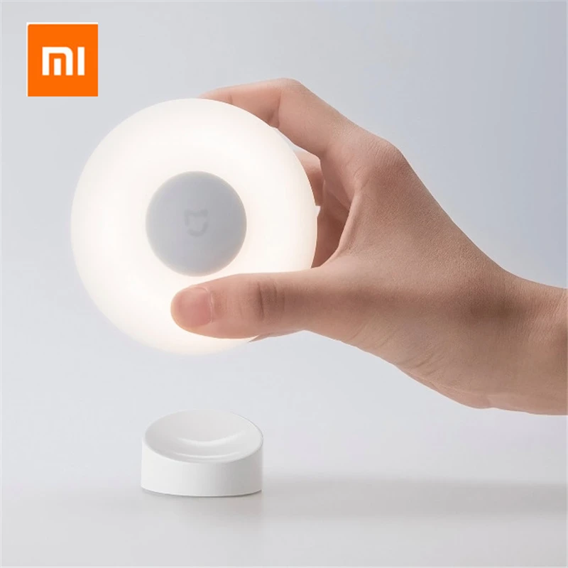 Новый светодиодный индукционный ночник Xiaomi Mijia 2 лампы с регулируемой яркостью