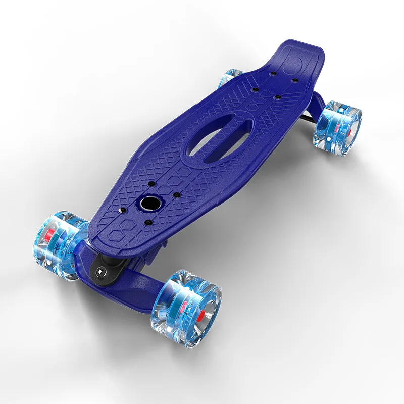 

Teenagers Beginner 4 Wheel Skateboard Kids Short Scooter Freestyle Skateboard Street Children Rullebrett Entertainment BY50HB