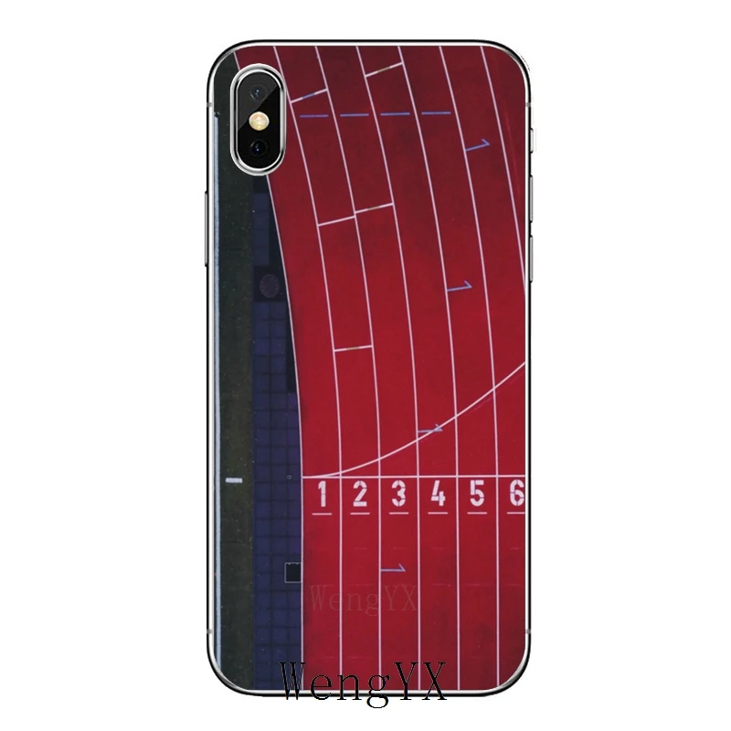 Легкая Беговая линия для iPhone XR X XS Max 8 7 6s 6 plus SE 5s 5c 5 iPod Touch аксессуары чехол для телефона