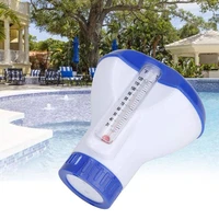 swimming pool floating chemical chlorine dispenser swimming pool accessories thermometer disinfection automatic applicator pump