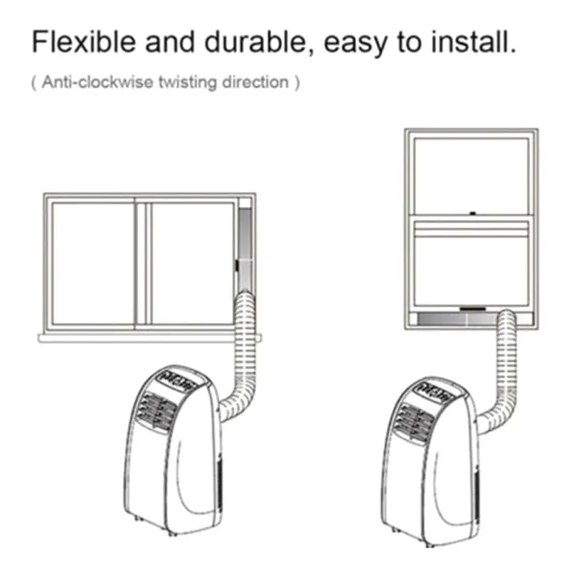 Универсальный гибкий вытяжной шланг для кондиционера переносная трубка