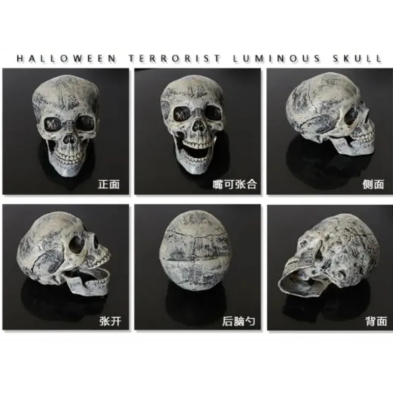 Декоративная искусственная голова черепа на Хэллоуин 20*15*12 см | Дом и сад