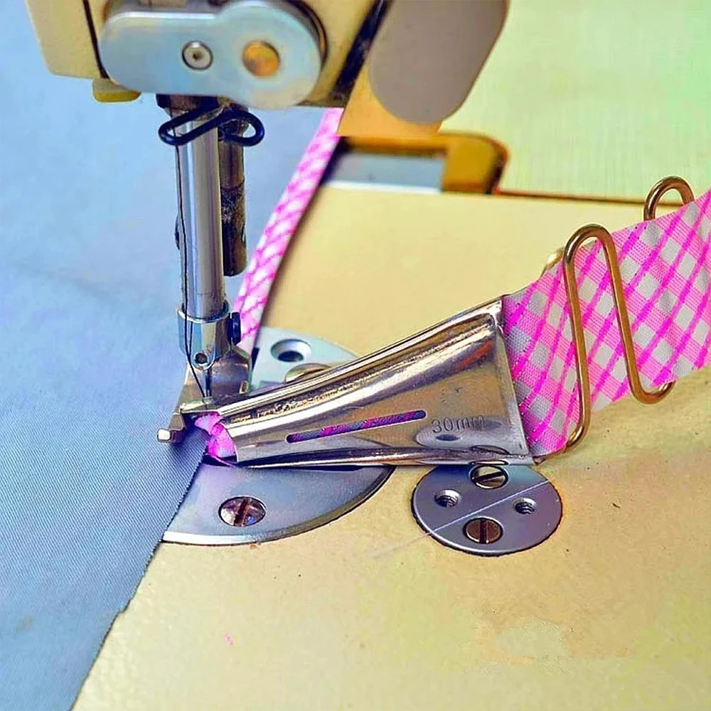 A10 30mm Hemmer Right Angle Bias Binder For Lockstitch Machine Sewing Overlock Folder Binding Of Curve Edge | Дом и сад
