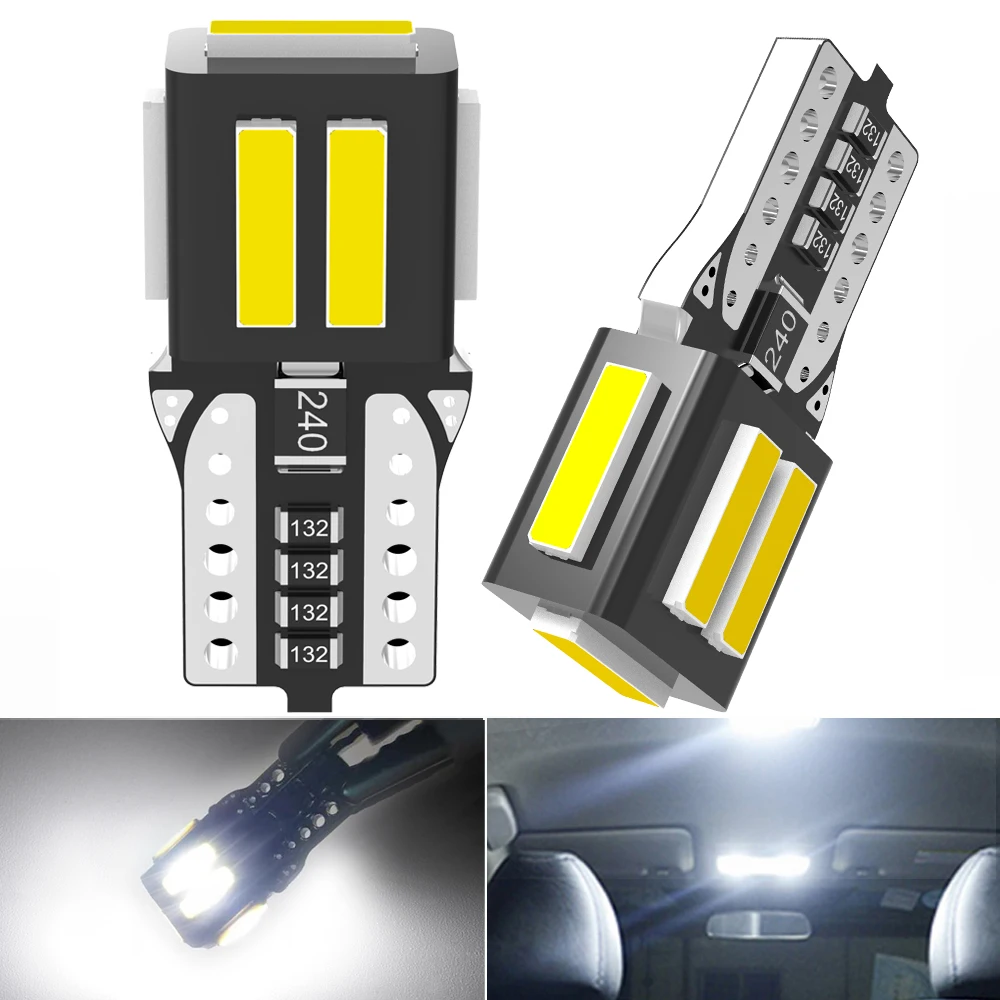 2X T10 W5W светодиодный парковка сигнальный фонарь лампочки Canbus для Nissan Hyundai Mazda