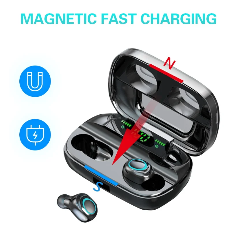 Спортивные наушники водонепроницаемые bluetooth настоящие Беспроводные с