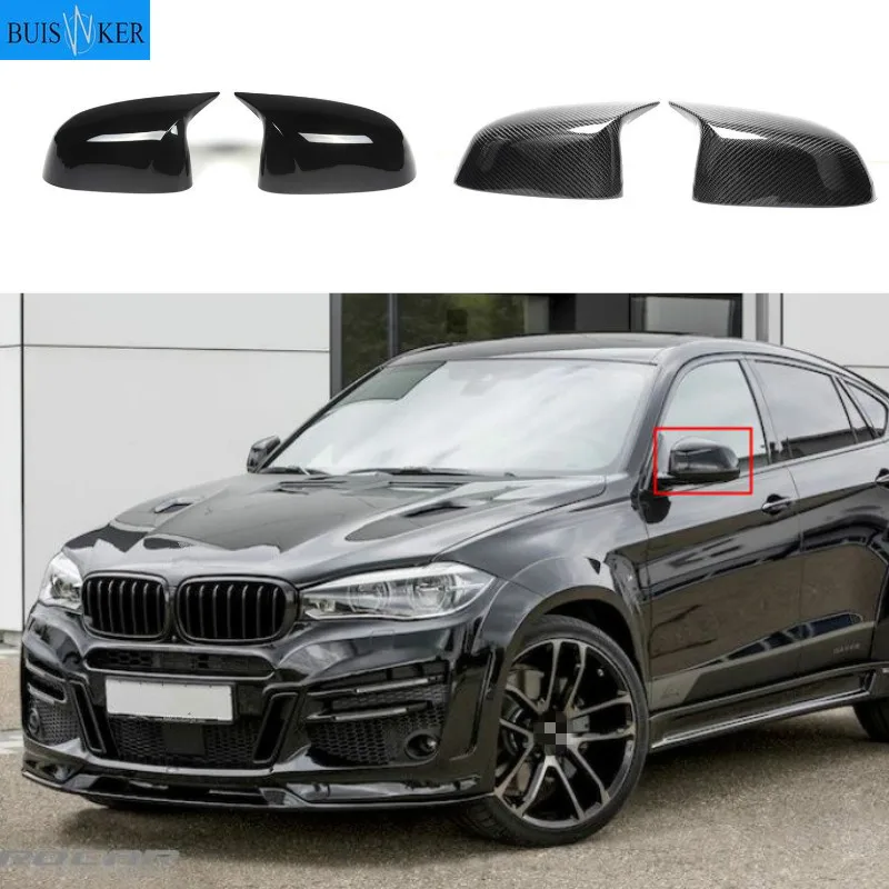

2014-2020 1 Pair Replacement Carbon Mirror Cover For Bmw X5 G05 X6 G06 X3 G01 X4 G02 ABS Mirror Cover X5 F15 X6 F16 X3 F25 F26