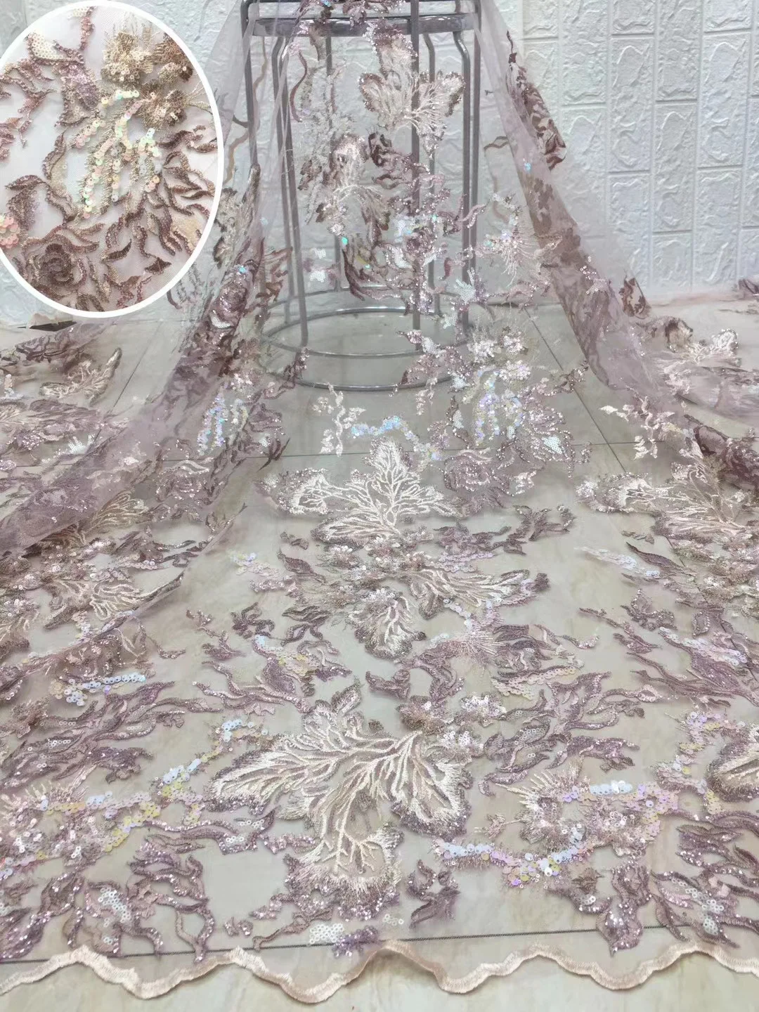 

Французская кружевная ткань с блестками, 2021, высокое качество, африканская вышивка, кружевная ткань, красивое французское Тюлевое кружево D4226