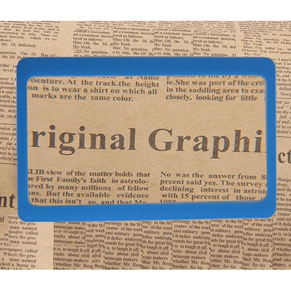 1 шт. разные цвета Портативный карта увеличительное стекло 3x увеличение для