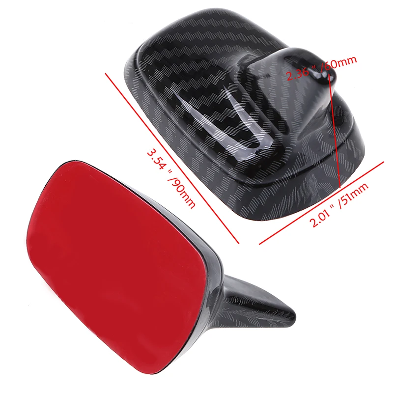 Автомобильная декоративная наклейка из углеродного волокна на крышу Акулий