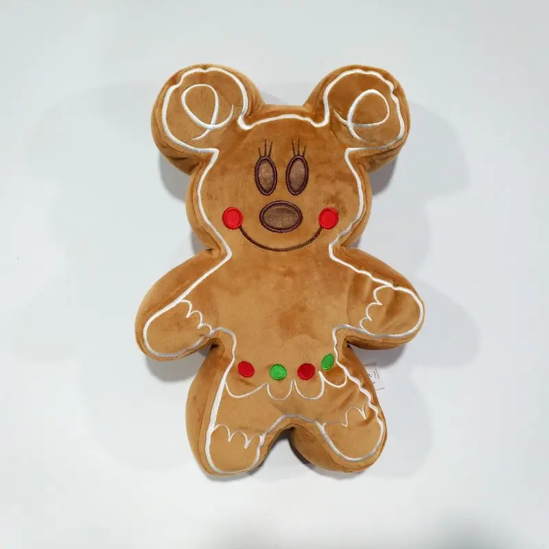 Disney-mu&ntilde;eco de dibujos animados de Mickey mouse, Minnie mouse, hombre de jengibre, juguete de peluche, regalo para ni&ntilde;os, 32cm, 2 piezas-2