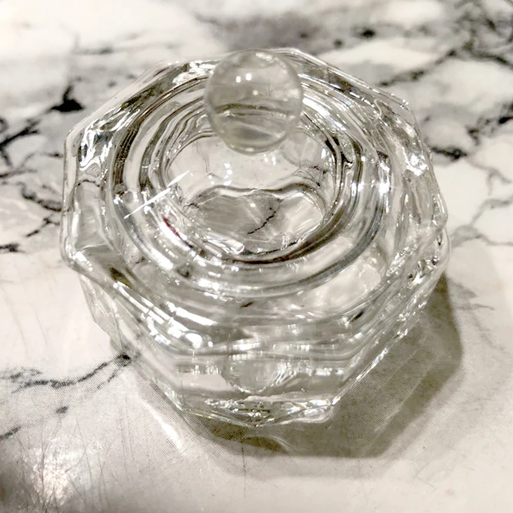 1 шт. пустая шестиугольная чашка из прозрачного стекла контейнер для хранения с