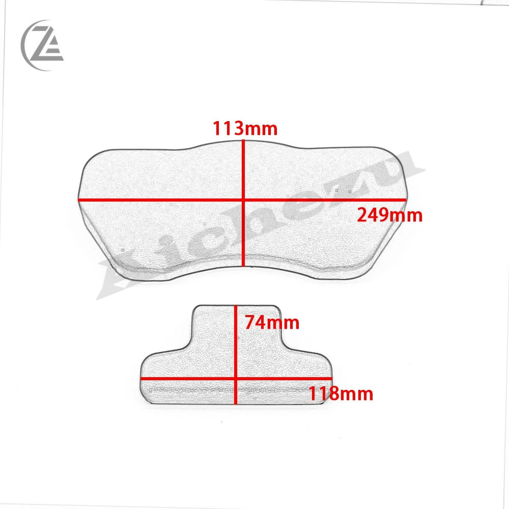 

ACZ Top Case Backrest Cushion Trunk Sticker Back Pad Rear Saddlebag Replacement for BMW R1250GS Venture R1200GS 16-2018