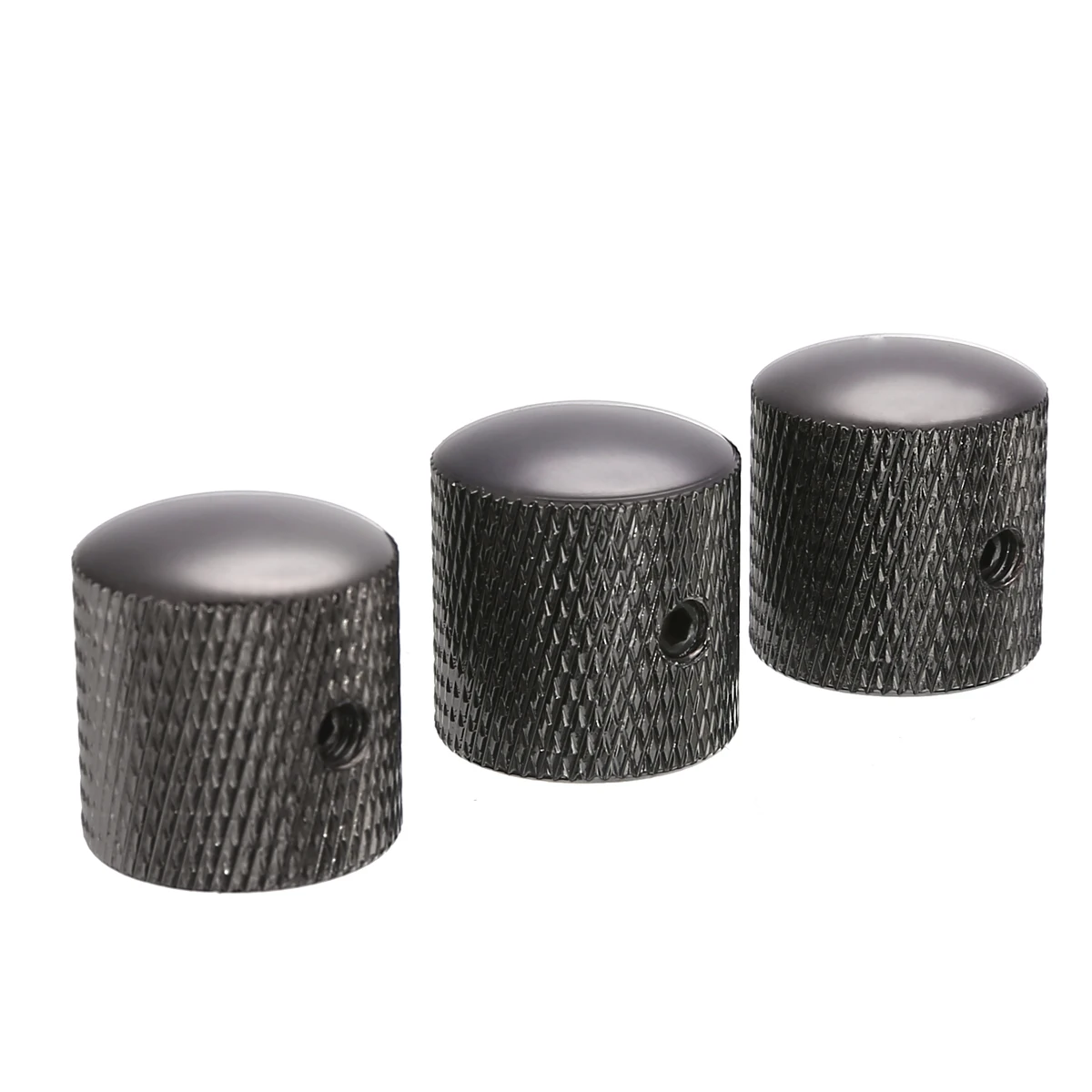 3 шт./компл. металлические ручки в форме купола рифленые громкости/тона черный