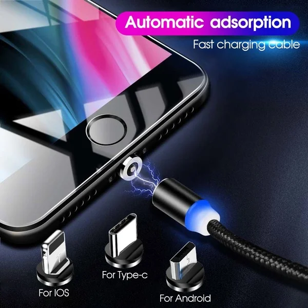 Магнитный usb-кабель для быстрой зарядки type C кабель для iPhone 5s 6s 7 8 Plus магнитное зарядное устройство для зарядки данных для SONY XA2 XA3 XZ3 XZ4