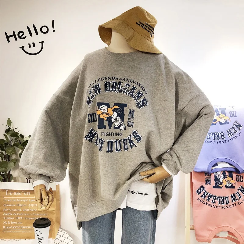 Модные женские толстовки Харадзюку С Капюшоном Sudadera Mujer с забавным буквенным принтом, свитер большого размера, уличная одежда для женщин
