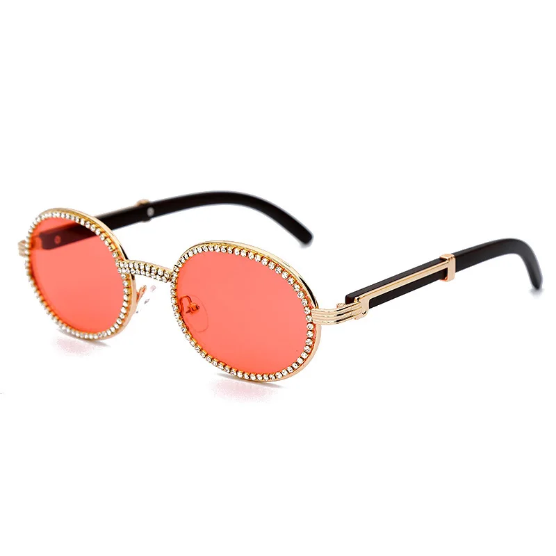 

Vintage Round Sunglasses Women 2020 Fashion Steampunk Sun Glasses for Men Clear Lens Rhinestone Sunglasses Oculos Uv400