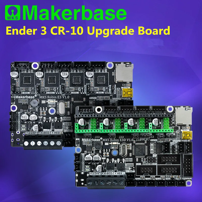 Материнская плата MKS Robin E3 Ender3 CR 10 обновленные детали для 3D принтера 32 битная