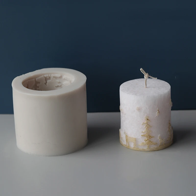 Силиконовые формы для рождественских свечей DIY принадлежности изготовления