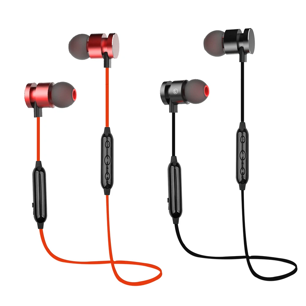 Спортивные наушники с магнитным шейным ремешком гарнитура Bloototh in Ear Phone Bass стерео