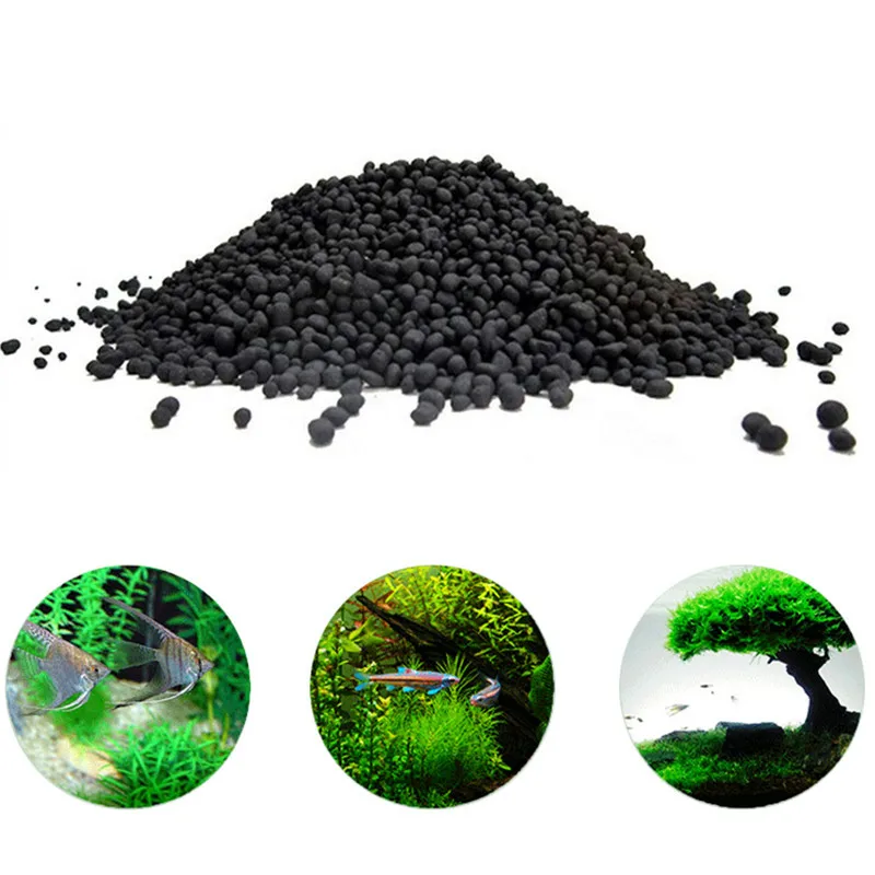 

50-200g Fish Tank Water Plant Fertility Substrate Aquarium Plant Soil Substrate Gravel Aquatic Decoration Grass Plant Mud Soil