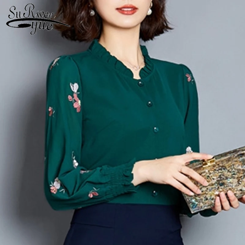 Весна женская одежда 2021 женские блузки размера плюс белая рубашка с длинным