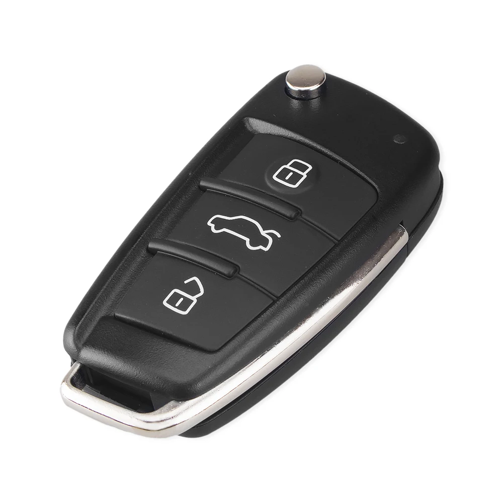 Складной автомобильный чехол KEYYOU с 3 кнопками для Audi Q7 A3 A4 A6 A6L A8 TT|Ключ от авто| |