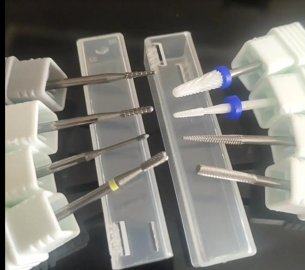 Quality! 1pcs Tungsten Carbide Nail Drill Bit Milling Eletric Manicure Machine Equipment Cuticle Clean Burr Dental