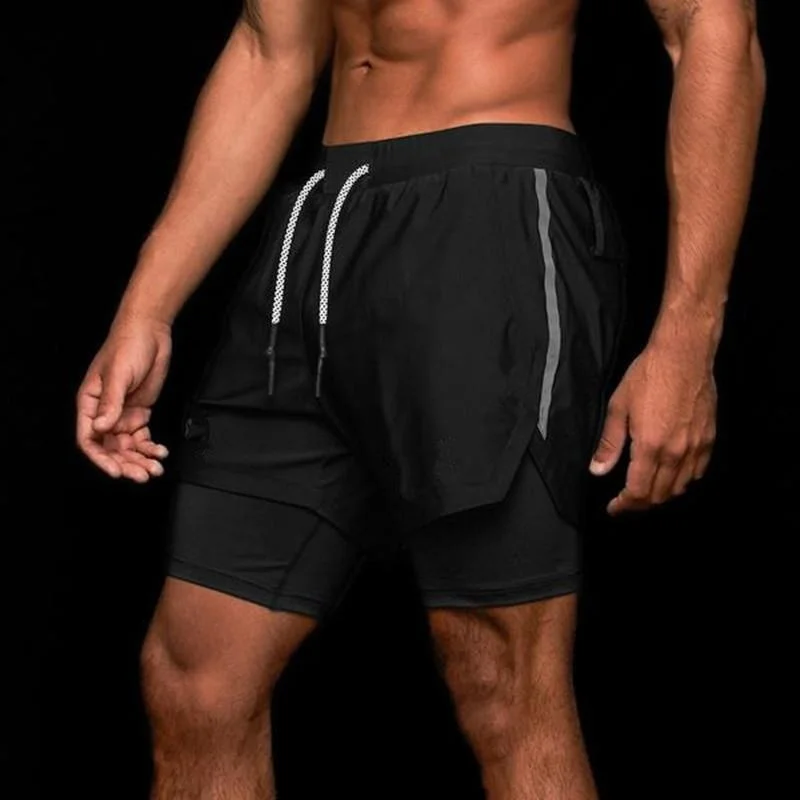 

Summer Mens Casual Sports Pants Five-point Pants Stretch Fabric Double Breathable Rainproof Waterproof Running Shorts -40