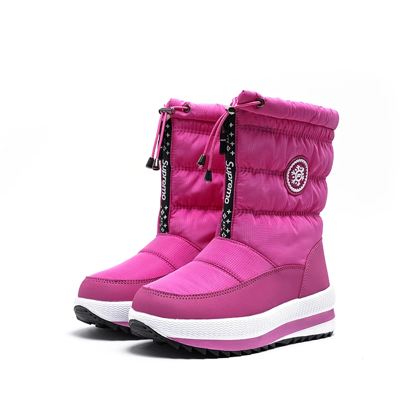 

Классические женские зимние сапоги 2019, сапоги до середины икры, женские теплые меховые плюшевые стельки, Нескользящие высококачественные с...