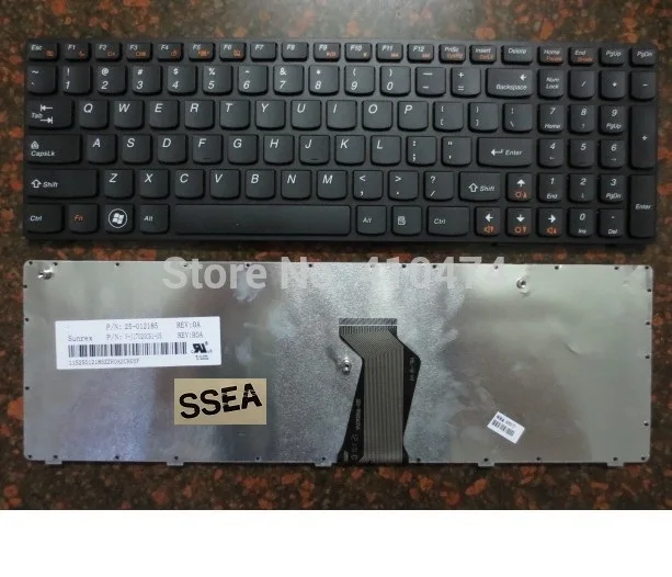 

SSEA New US Keyboard for IBM LENOVO Ideapad G570 G575 G575A G570G G575AC G575AL G575GL G560 Z560 Z560A Z560G Z565