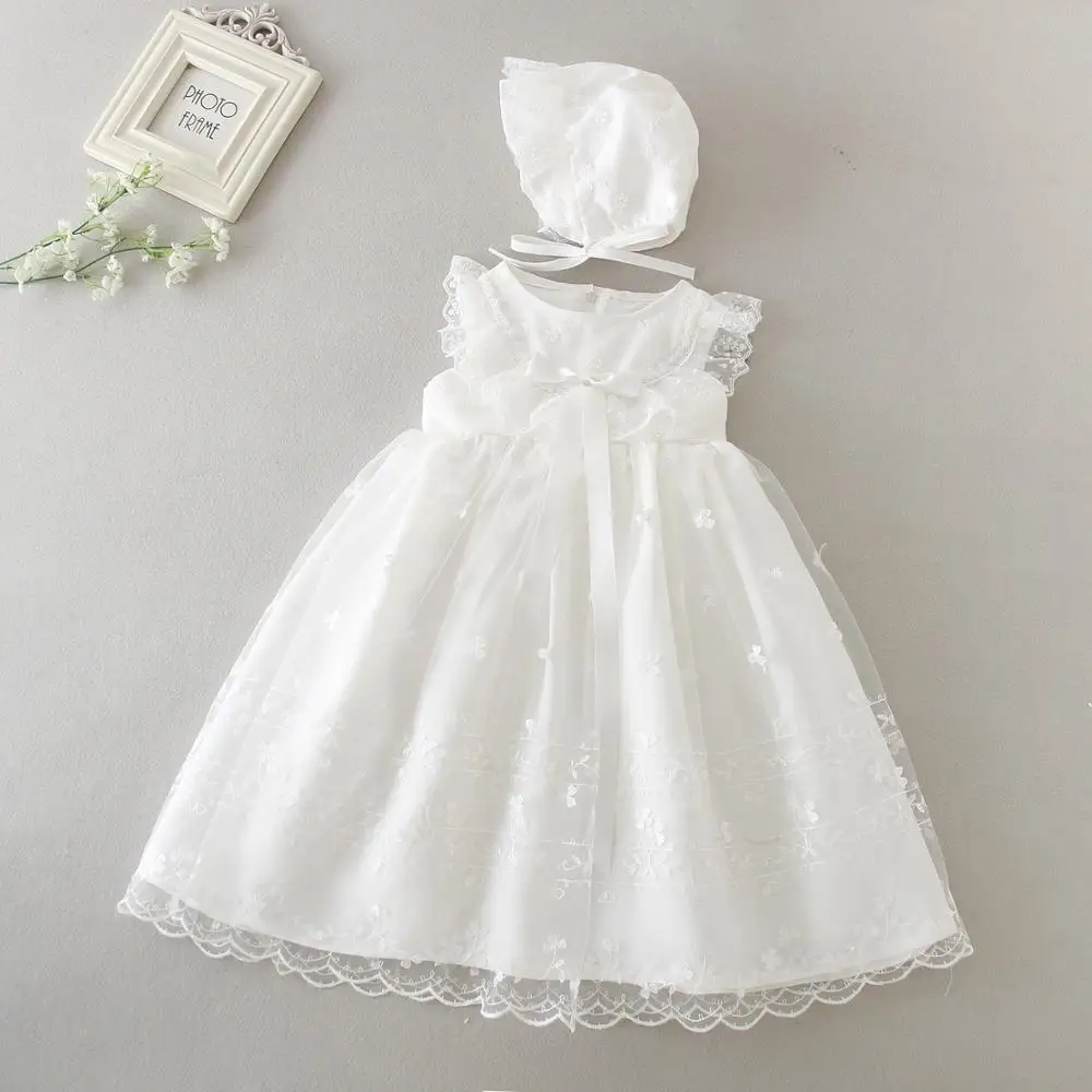 Long Baby Dress 08 IYEAL высокого качества для маленьких девочек платья для крестин для новорожденных платье для крещения длинное платье со шлейфом для детей; платье принцессы для новорожденных; 1 год Праздничная одежда - Цвет: Long Baby Dress 08