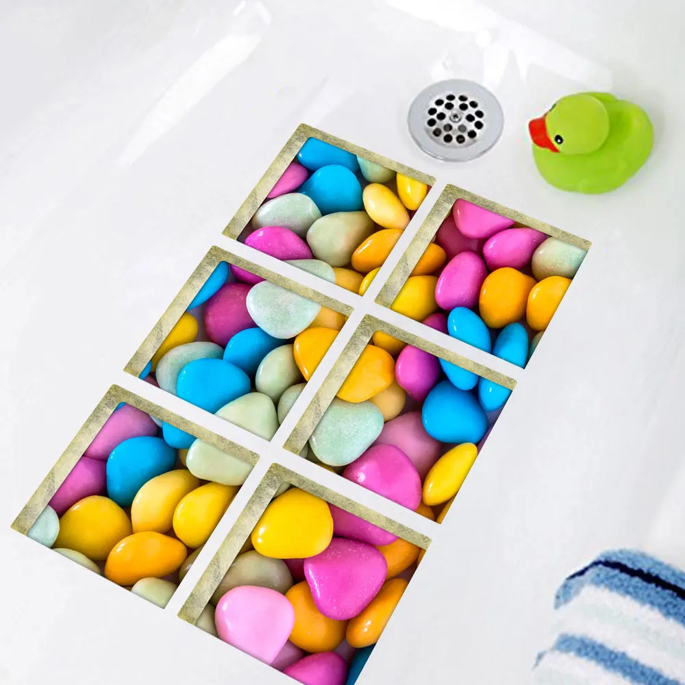 6 шт./компл. карамельные наклейки для протектора безопасные Нескользящие