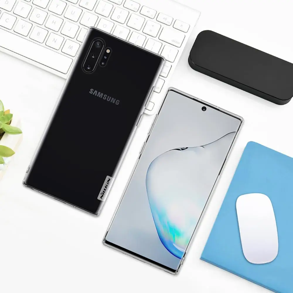 Для samsung Galaxy Note 10 Plus чехол Nillkin TPU силиконовый для телефона Прозрачный Nilkin задняя