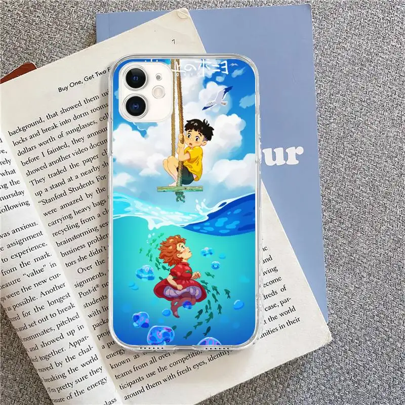 

Goldfish on the cliff Japanese anime Phone Case for iPhone 8 7 6 6S Plus X 5S SE 2020 XR 11 pro XS MAX 12 12Mini