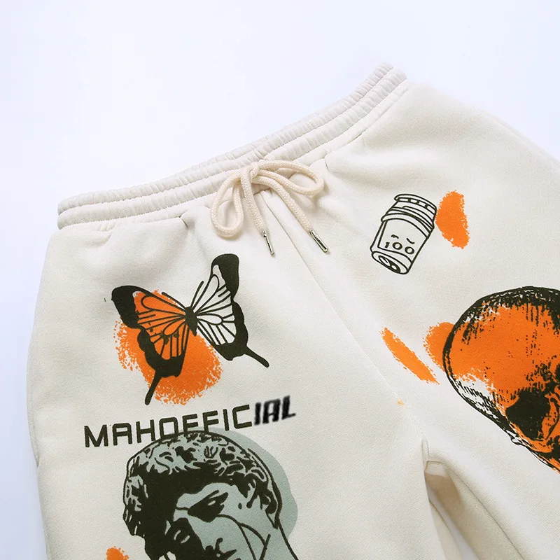 

Harajuku Women Sweatpants Harajuku Cotton Printed Trouser Jogger 2021 Y2k Drawstring Cargo Pants Streetwear Casual Streetwear