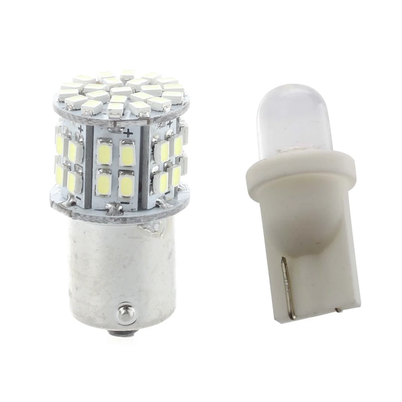 10X W5W светодиодный ночной Светильник лампы T10 2825 158 168 194 с 2X 1156 SMD 50 светильник 12V