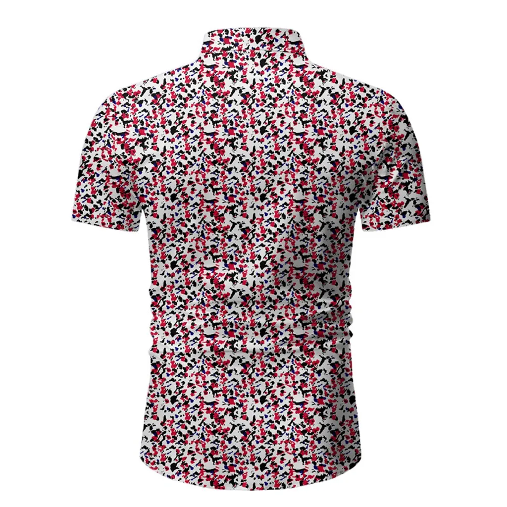 Гавайская рубашка 2020 модная мужская повседневная Летняя футболка с принтом на