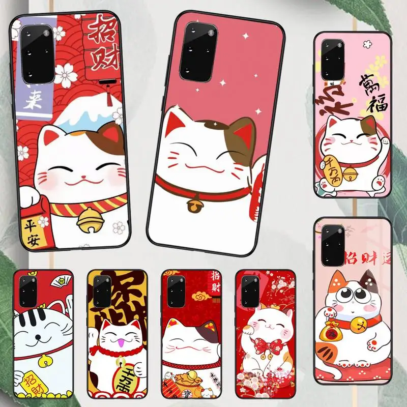 

Chinese style cute lucky cat Phone Case For Samsung galaxy A S note 10 12 20 32 40 50 51 52 70 71 72 21 fe s ultra plus