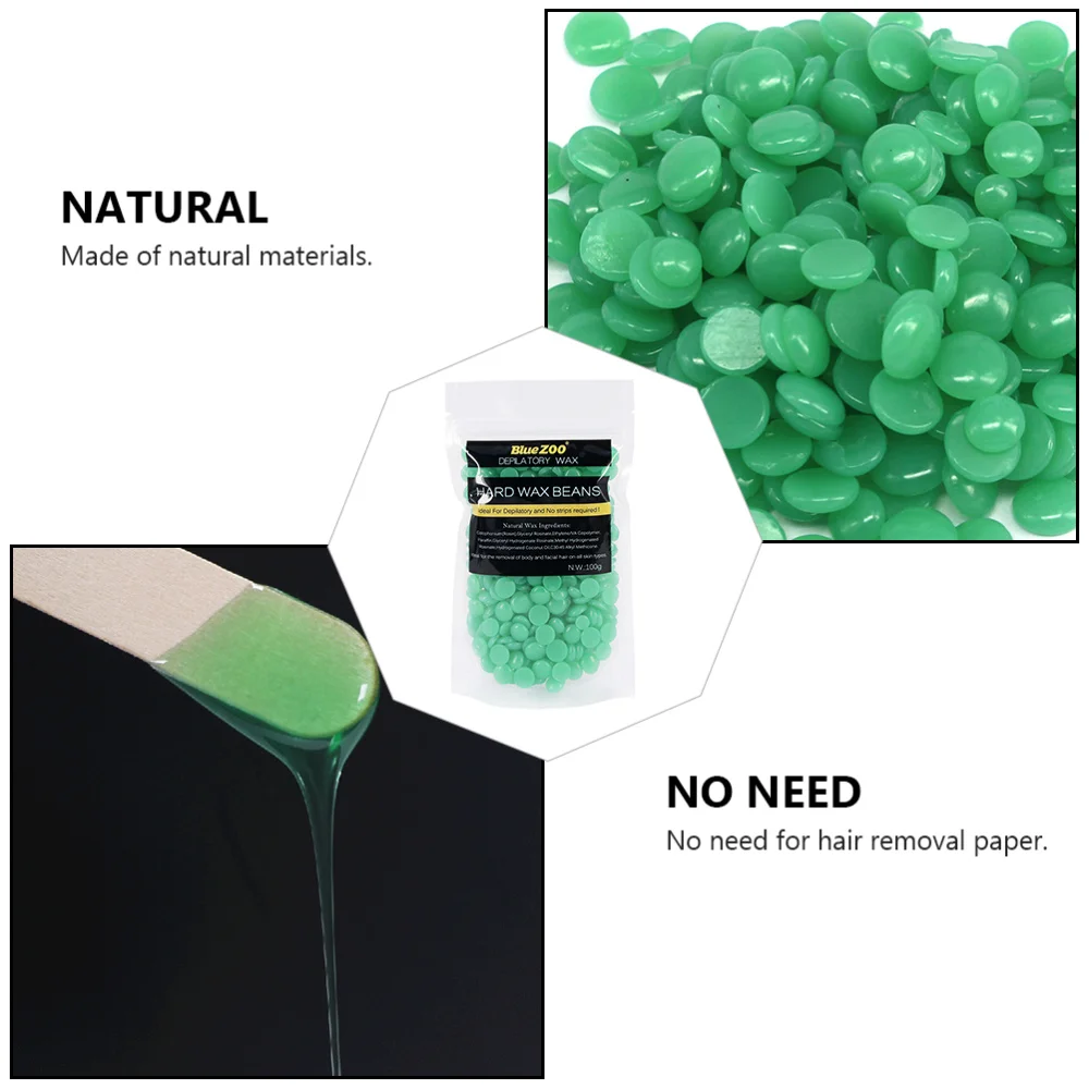 

2Pcs Practical Hard Wax Beads Creative Hair Removal Tools Hard Wax Beans