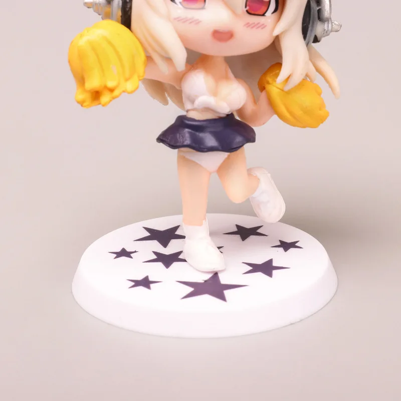 

7pcs/pack Kawaii Action Figure Super Sonic The Animation Super Sonico PVC Girl Brinquedos Dolls Toys Figuras Collection Model