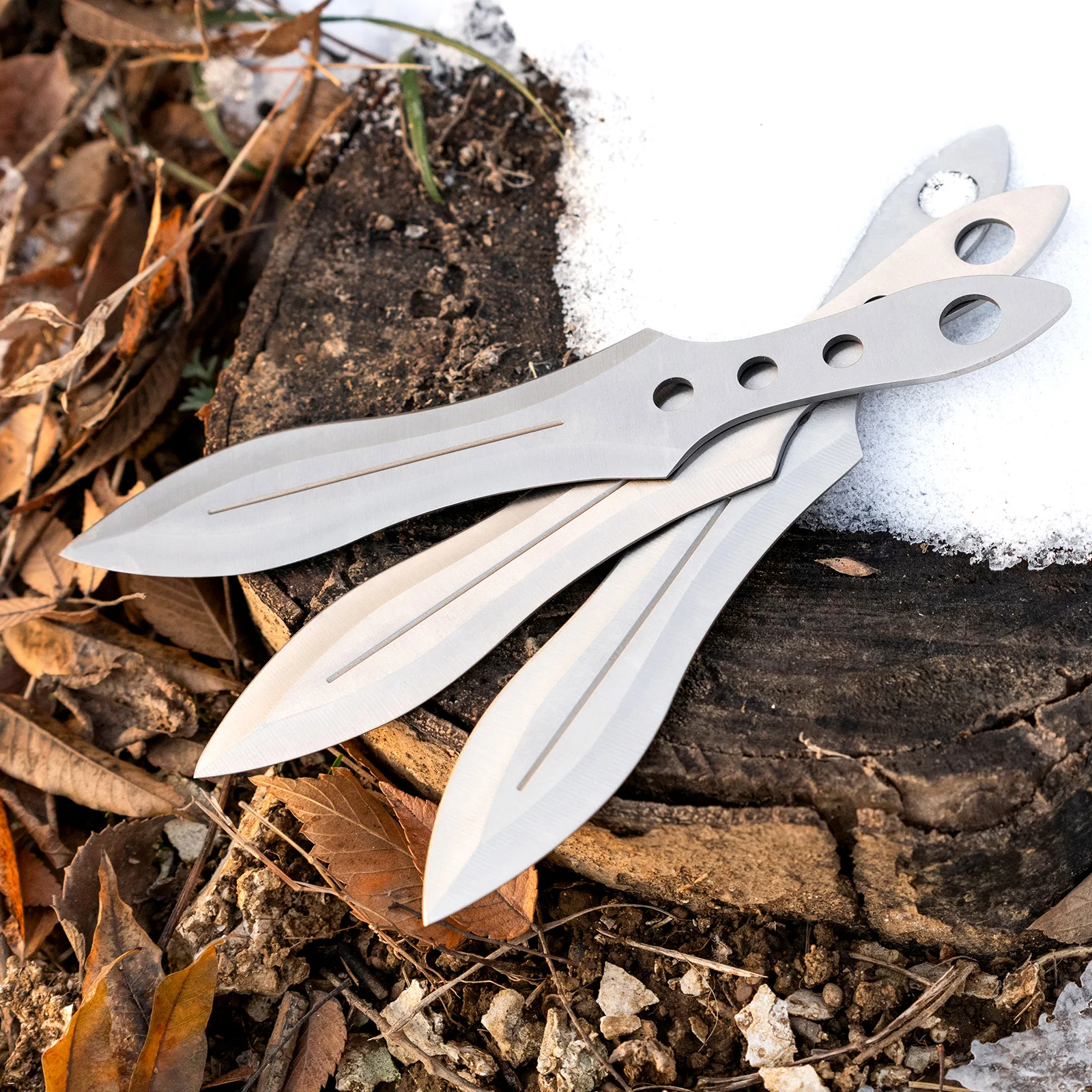 Набор тактических ножей с фиксированным лезвием 3 шт. для выживания на открытом