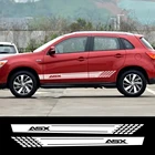 2 шт., виниловые наклейки на боковые юбки для Mitsubishi ASX