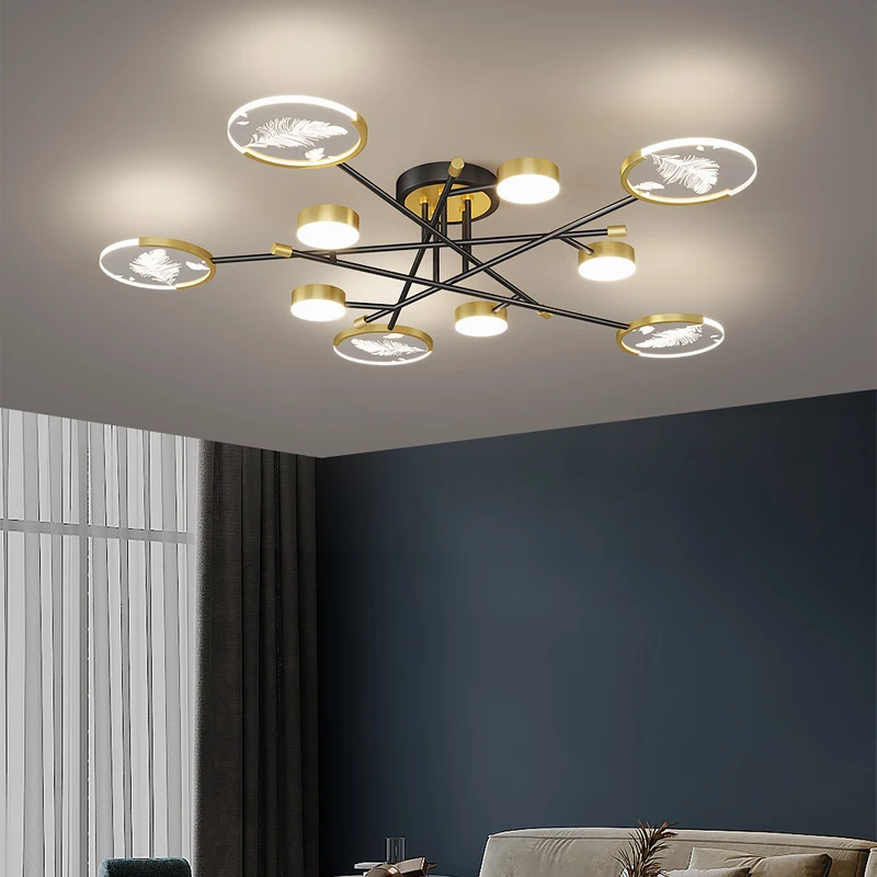 

Nordic LED Ceiling Chandelier For Kitchen Gallery Bedroom Dining Room Foyer Restaurant Coffee Hall Office Villa Indoor Home Lamp