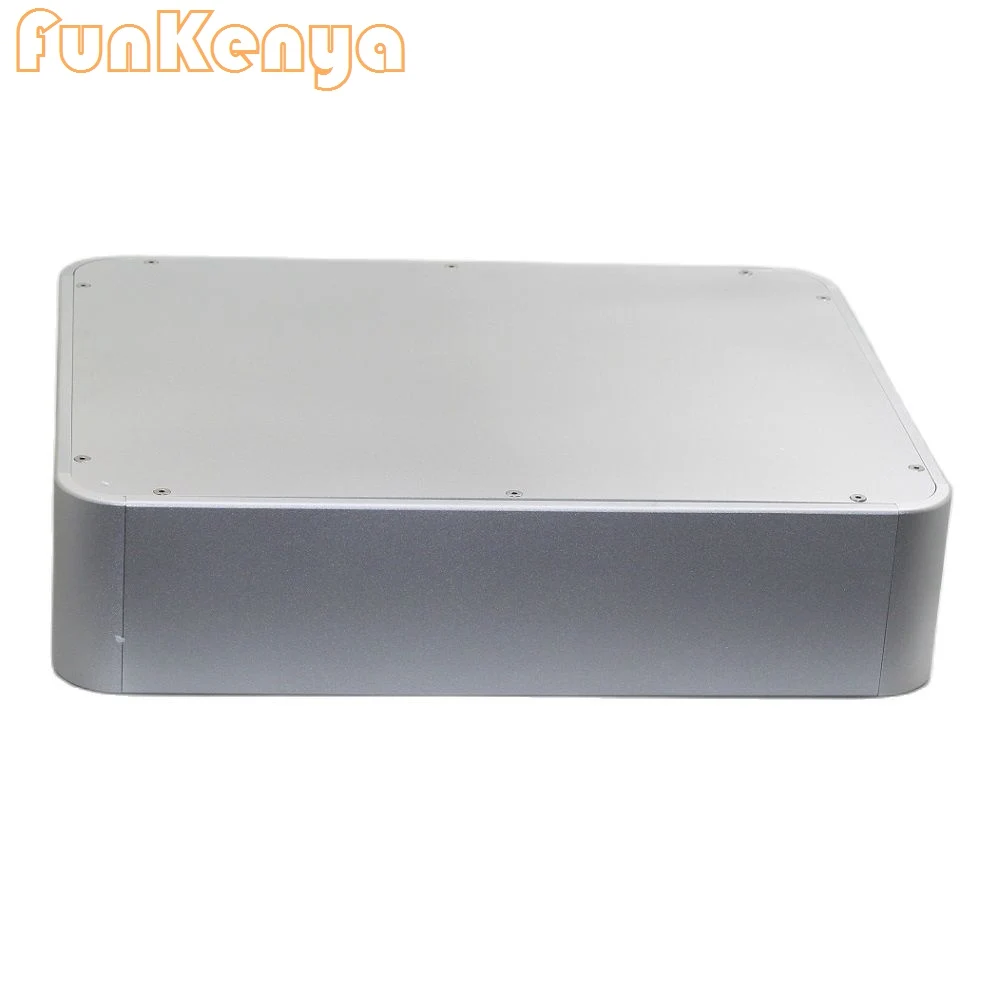 W430 H100 L330 серебристый алюминиевый корпус Усилитель чехол преамп кожух ЦАП коробка