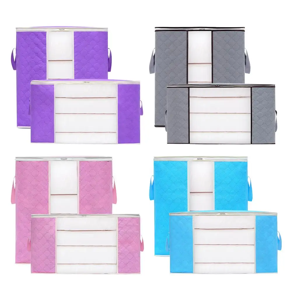 

Вместительная сумка для хранения одежды, складной органайзер для одежды с прозрачным окошком, прочный чехол на молнии для одеял, Comf