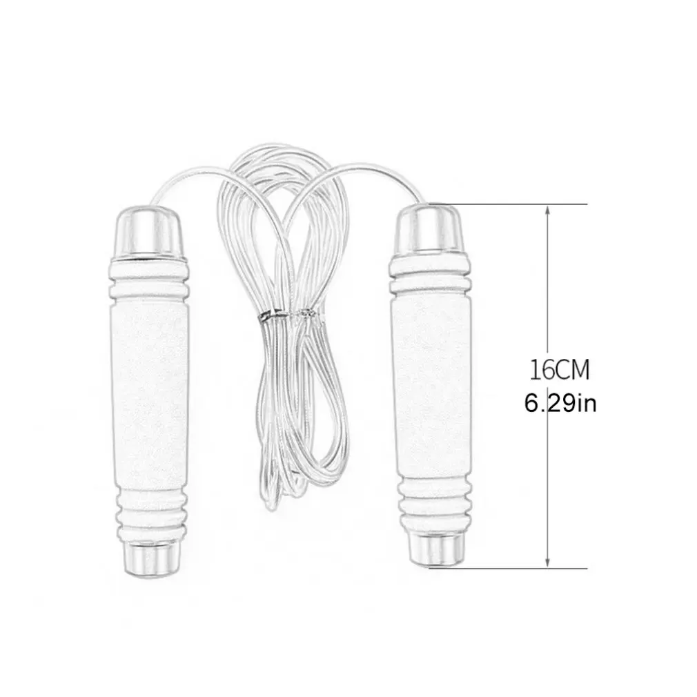 

Hot Sale Adult Fitness Weight-Bearing Skipping Rope Neutral Pu + Wire + Pp Handle Sports Training Skipping Rope