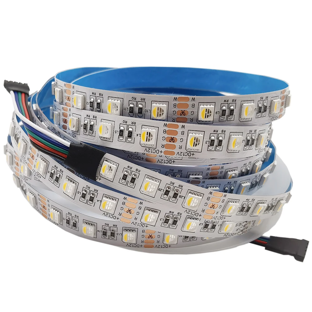12V 24V SMD5050 RGBW RGBWW LED Strip RGB White Warm 4 Color in 1 Chip 60 LED/M IP20 IP65 IP67 Waterproof Tape | Освещение