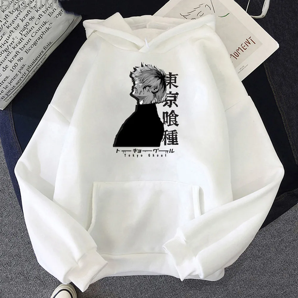 

Tokyo Ghoul Anime Hoodies Women Oversized Sweatshirts Kaneki Ken Print Hoodies Uniesx Streetwear Tops Fashion Clothes Harajuku